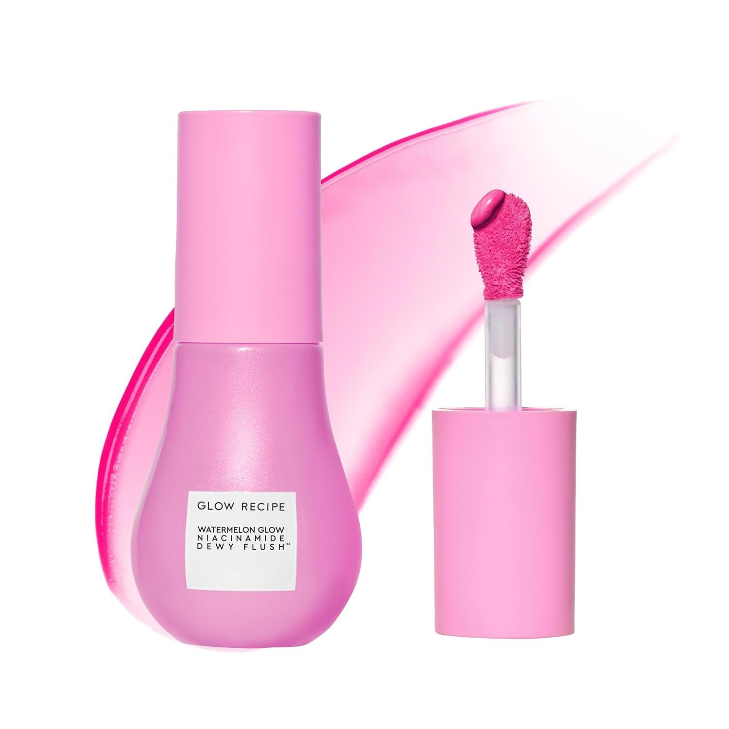 Dewy pink blush serum by Glow Recipe